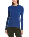 Incashmere Crewneck Cashmere Sweater In Blue