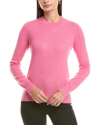 Incashmere Crewneck Cashmere Sweater In Pink