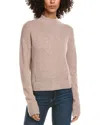 Incashmere Crop Mock Wool & Cashmere-blend Sweater In Neutral