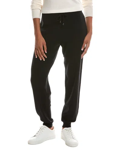 Incashmere Drawstring Cashmere Jogger Pant In Black