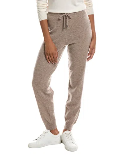 Incashmere Drawstring Cashmere Jogger Pant In Neutral