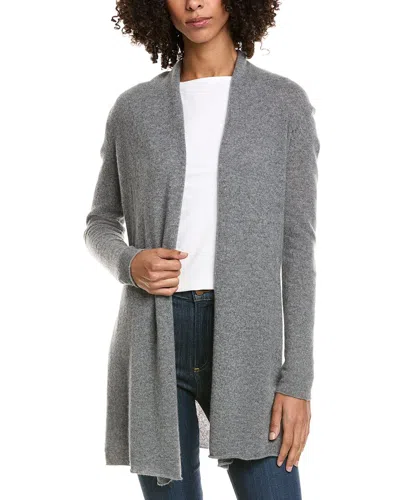 Incashmere Flyaway Cashmere Cardigan In Gray