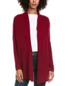Incashmere Flyaway Cashmere Cardigan In Red