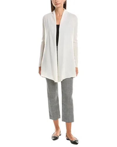 Incashmere Flyaway Cashmere Cardigan In White