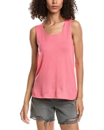 Incashmere High-low Cashmere Tank In Pink