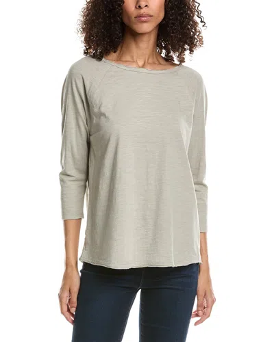 Incashmere In2 By  3/4-sleeve Linen T-shirt In Beige