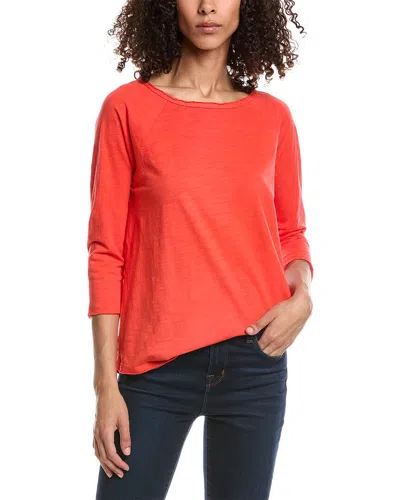 Incashmere In2 By  3/4-sleeve T-shirt In Red