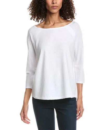 Incashmere In2 By  3/4-sleeve T-shirt In White
