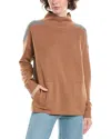 Incashmere In2 By  Colorblock Funnel Neck Cashmere-blend Sweater In Brown