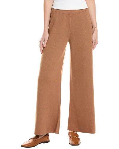 Incashmere In2 By  Double Sided Cashmere-blend Pant In Brown