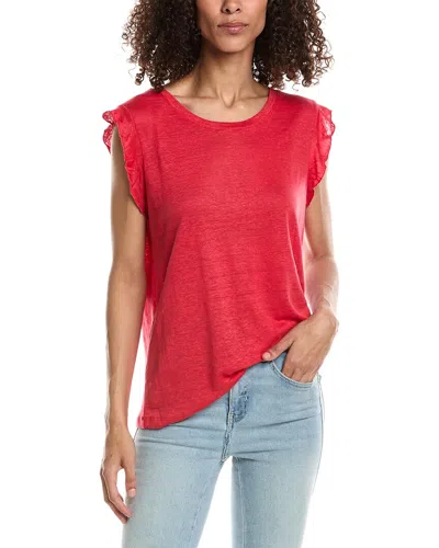 Incashmere In2 By  Flutter Linen T-shirt In Red