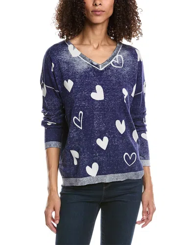Incashmere In2 By  Heart Sweater In Blue