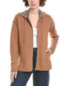 Incashmere In2 By  Hooded Cashmere-blend Jacket In Brown
