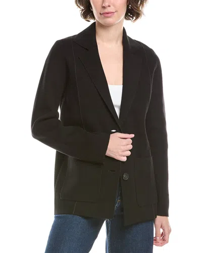 Incashmere In2 By  Seamed Cashmere-blend Blazer In Black