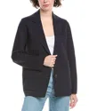 Incashmere In2 By  Seamed Cashmere-blend Blazer In Blue