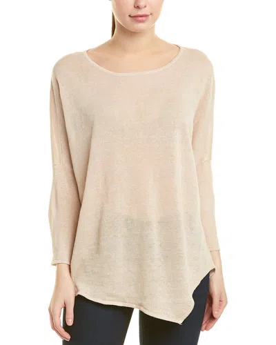 Incashmere Linen Top In Brown