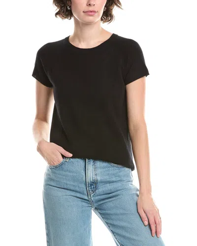 Incashmere Luxury Cashmere T-shirt In Black