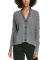 Incashmere Marled Yarn Wool & Cashmere-blend Cardigan In Gray