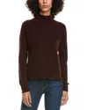 Incashmere Mock Neck Cashmere Sweater In Brown