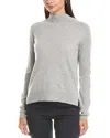 Incashmere Mock Neck Cashmere Sweater In Gray