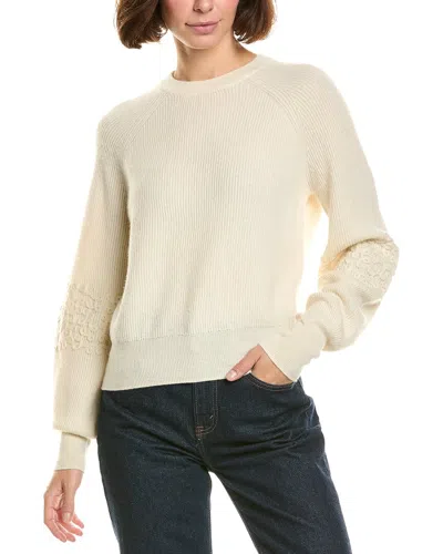 Incashmere Mock Neck Wool & Cashmere-blend Pullover In Neutral