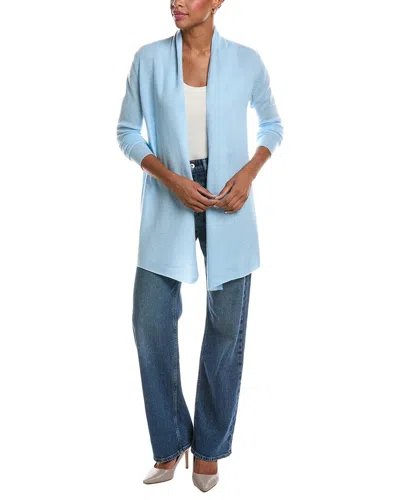 Incashmere Open Front Cashmere Cardigan In Blue