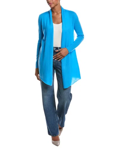 Incashmere Open Front Cashmere Cardigan In Blue