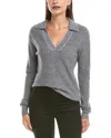 Incashmere Polo Cashmere Sweater In Gray