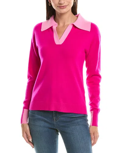 Incashmere Polo Cashmere Sweater In Pink