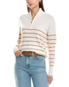 Incashmere Pullover Cashmere 1/4-zip In White