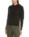 Incashmere Pullover Cashmere Hoodie In Black