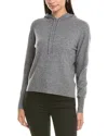 Incashmere Pullover Cashmere Hoodie In Gray