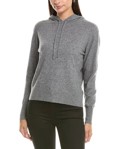 Incashmere Pullover Cashmere Hoodie In Gray