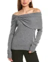 Incashmere Ring Cashmere Sweater In Grey