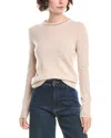 Incashmere Ringer Cashmere Sweater In Pink