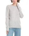 Incashmere Ringer Cashmere Sweater In Gray