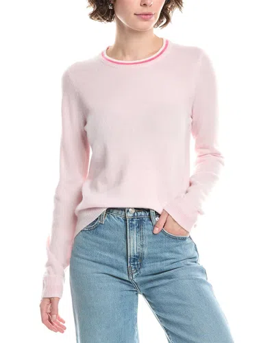 Incashmere Ringer Cashmere Sweater In Pink