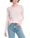 Incashmere Ringer Cashmere Sweater In Pink