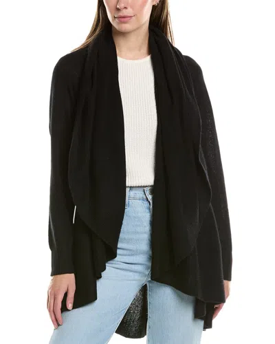 Incashmere Shawl Cashmere Cardigan In Black