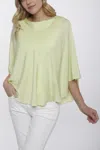 Incashmere Silk Circle Caplet 2-fer In Yellow