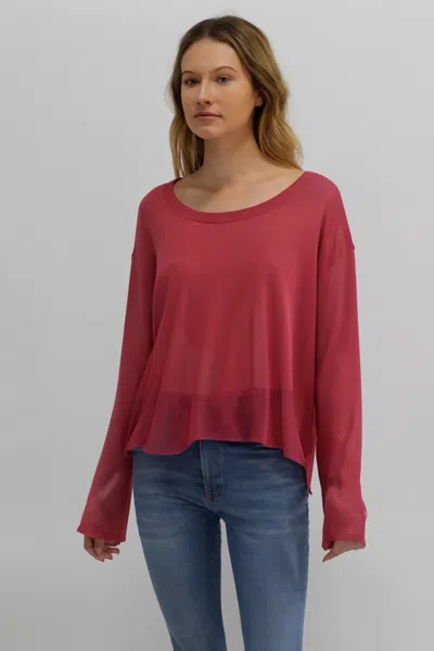 Incashmere Silk/cashmere Blend Drop Needle Stitch Pullover Top In Multi