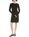 Incashmere Solid Cashmere T-shirt Dress In Green