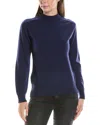 Incashmere Splice Cashmere Sweater In Blue