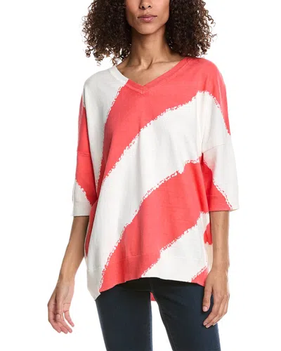 Incashmere Stripe Cashmere-blend Pullover In Pink