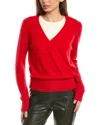 Incashmere Tie-side Cashmere Cardigan In Red