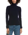 Incashmere Turtleneck Cashmere Sweater In Blue