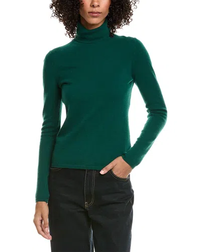 Incashmere Turtleneck Cashmere Sweater In Green