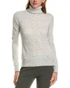 Incashmere Turtleneck Cashmere Sweater In Grey