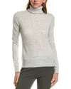 Incashmere Turtleneck Cashmere Sweater In Grey