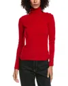 Incashmere Turtleneck Cashmere Sweater In Red